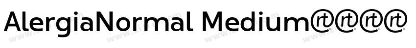 AlergiaNormal Medium字体转换